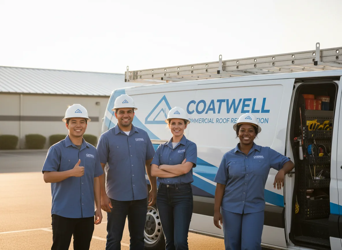 Commercial roof coating company in Wolf Lake, IL
